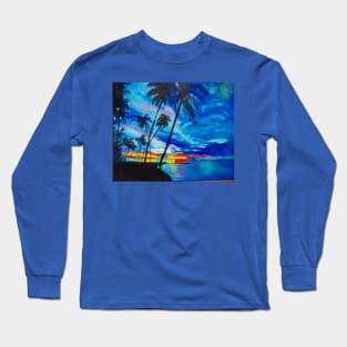 Hawaii Sunset Long Sleeve T-Shirt